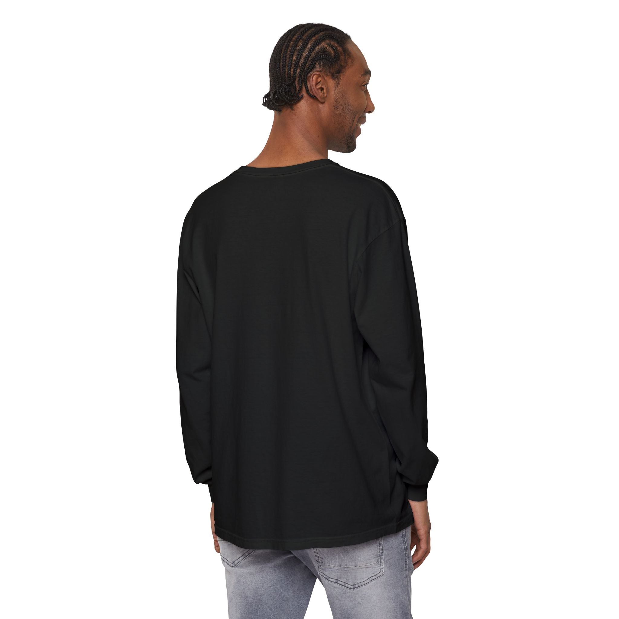 Embroidered Floral Crest Long Sleeve T-Shirt