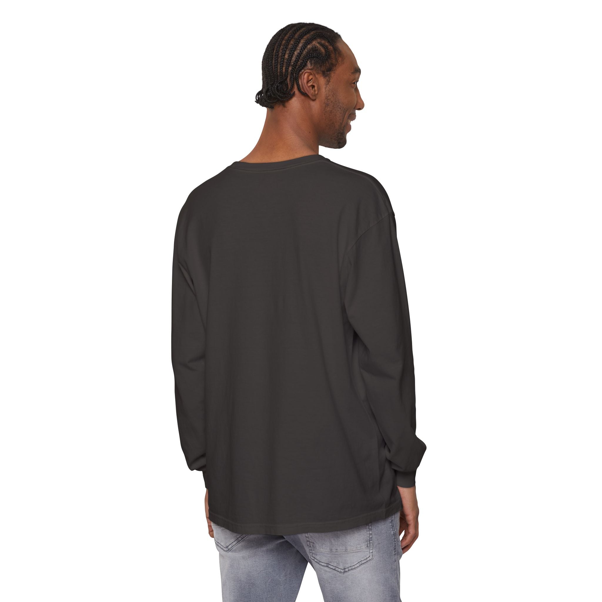 Embroidered Floral Crest Long Sleeve T-Shirt