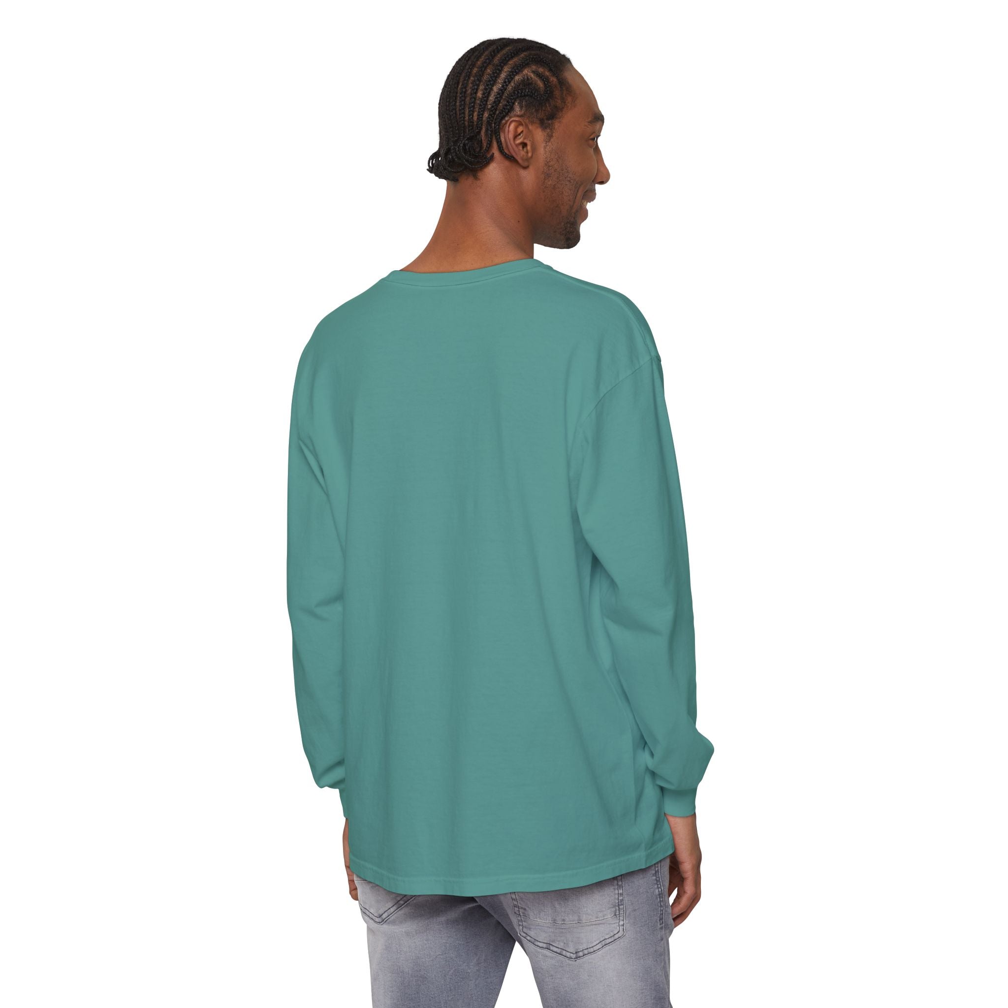 Embroidered Floral Crest Long Sleeve T-Shirt