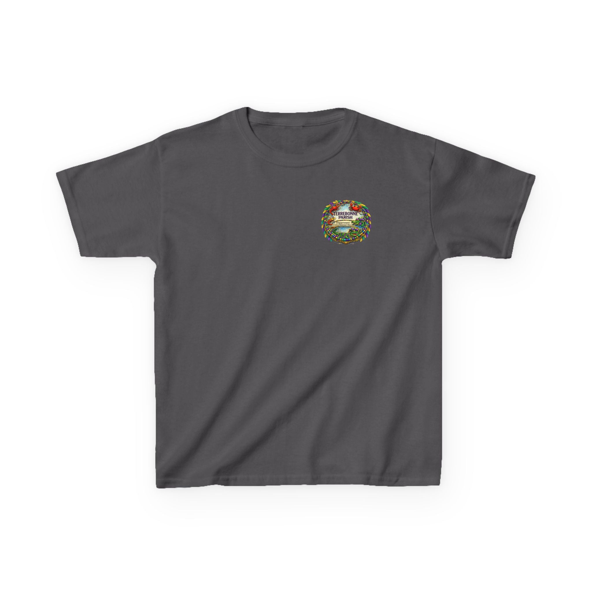 Kids Tee — Vintage Camper Adventure Patch Graphic