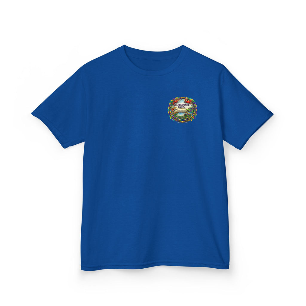 Kids Tee — Vintage Camper Adventure Patch Graphic