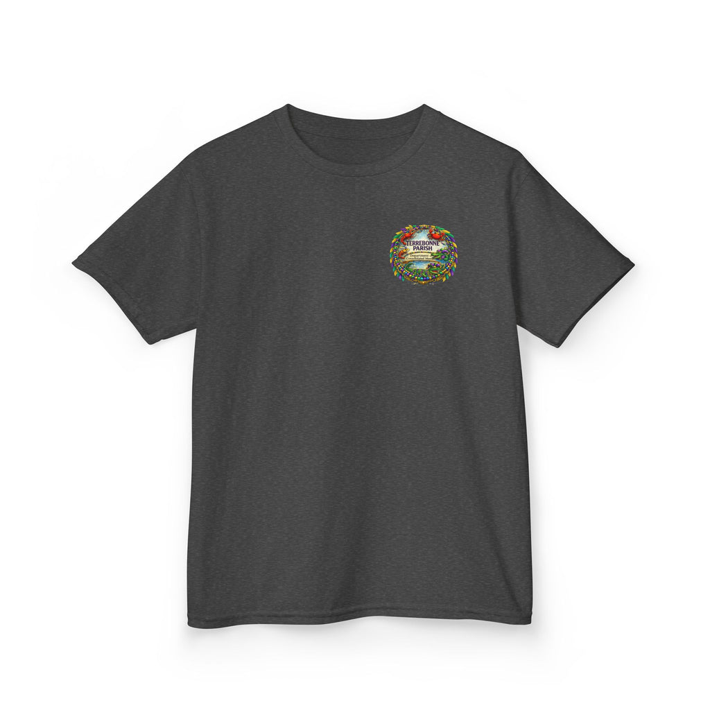 Kids Tee — Vintage Camper Adventure Patch Graphic