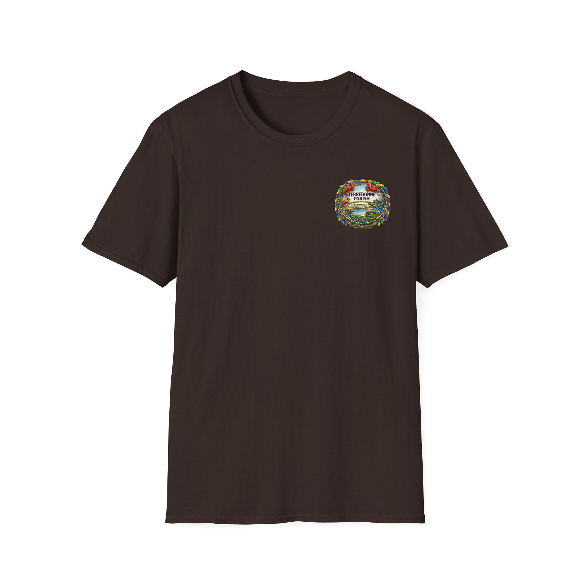 T-Shirt — Vintage Floral Crest “Find Your Paradise” Pocket Tee
