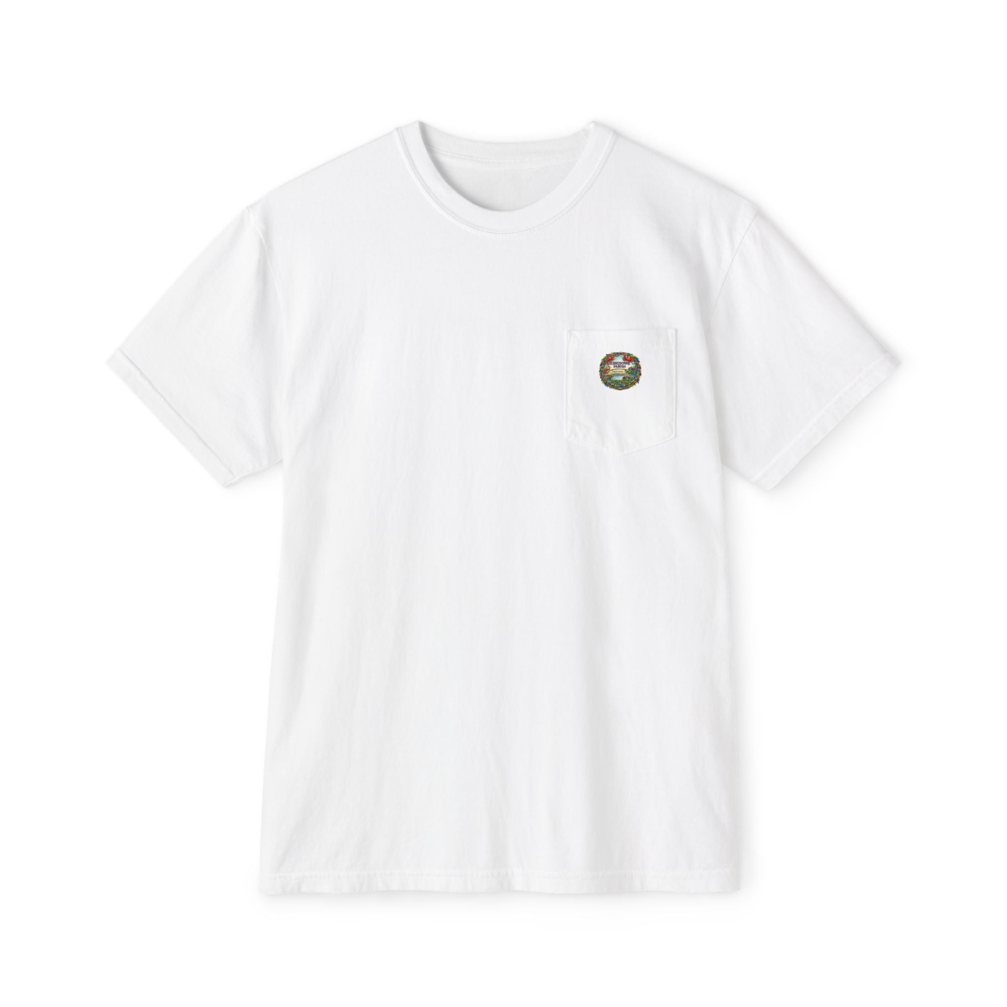 Pocket T-Shirt — Vintage Compass Graphic Pocket Tee