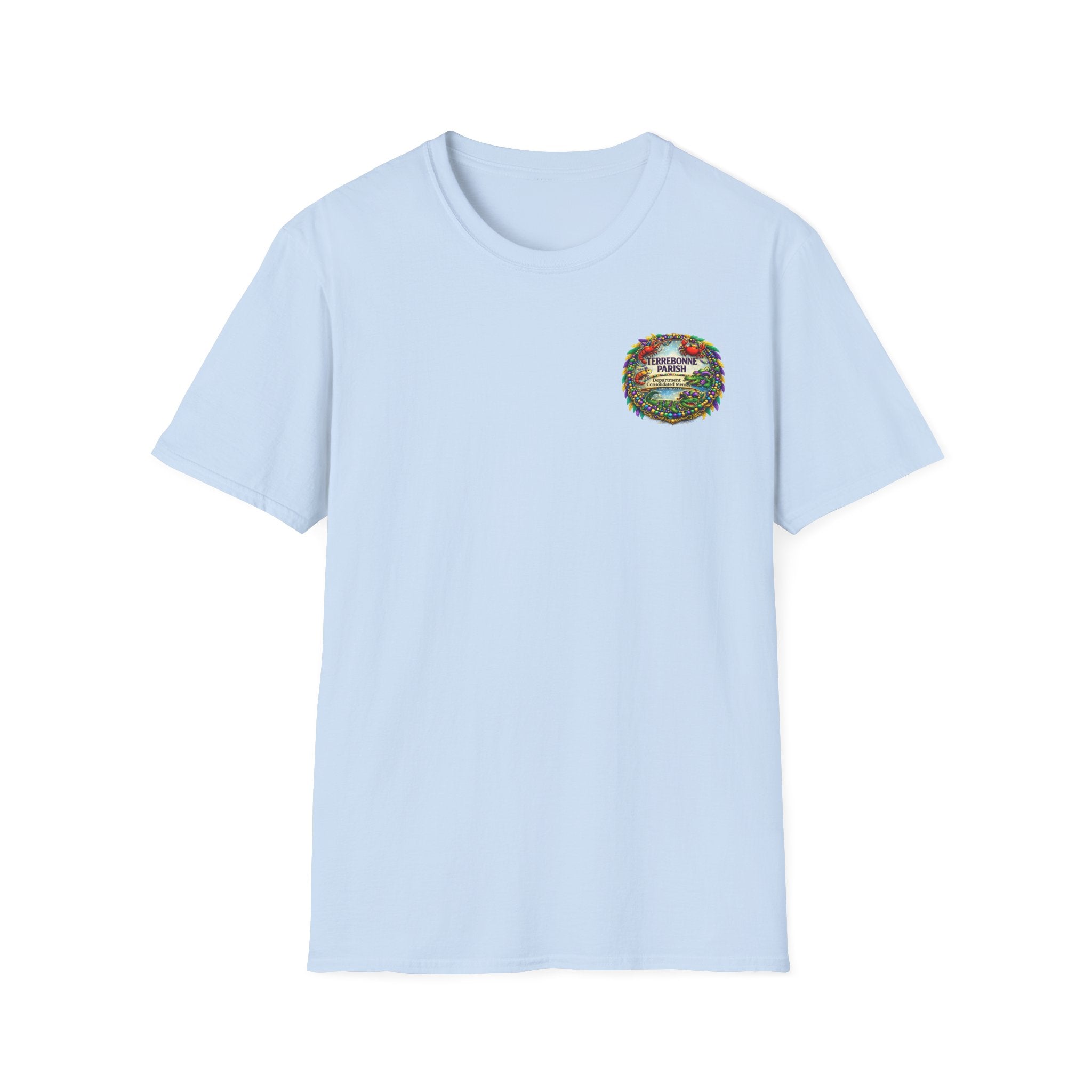 T-Shirt — Vintage Floral Crest “Find Your Paradise” Pocket Tee