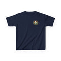 Kids Tee — Vintage Camper Adventure Patch Graphic