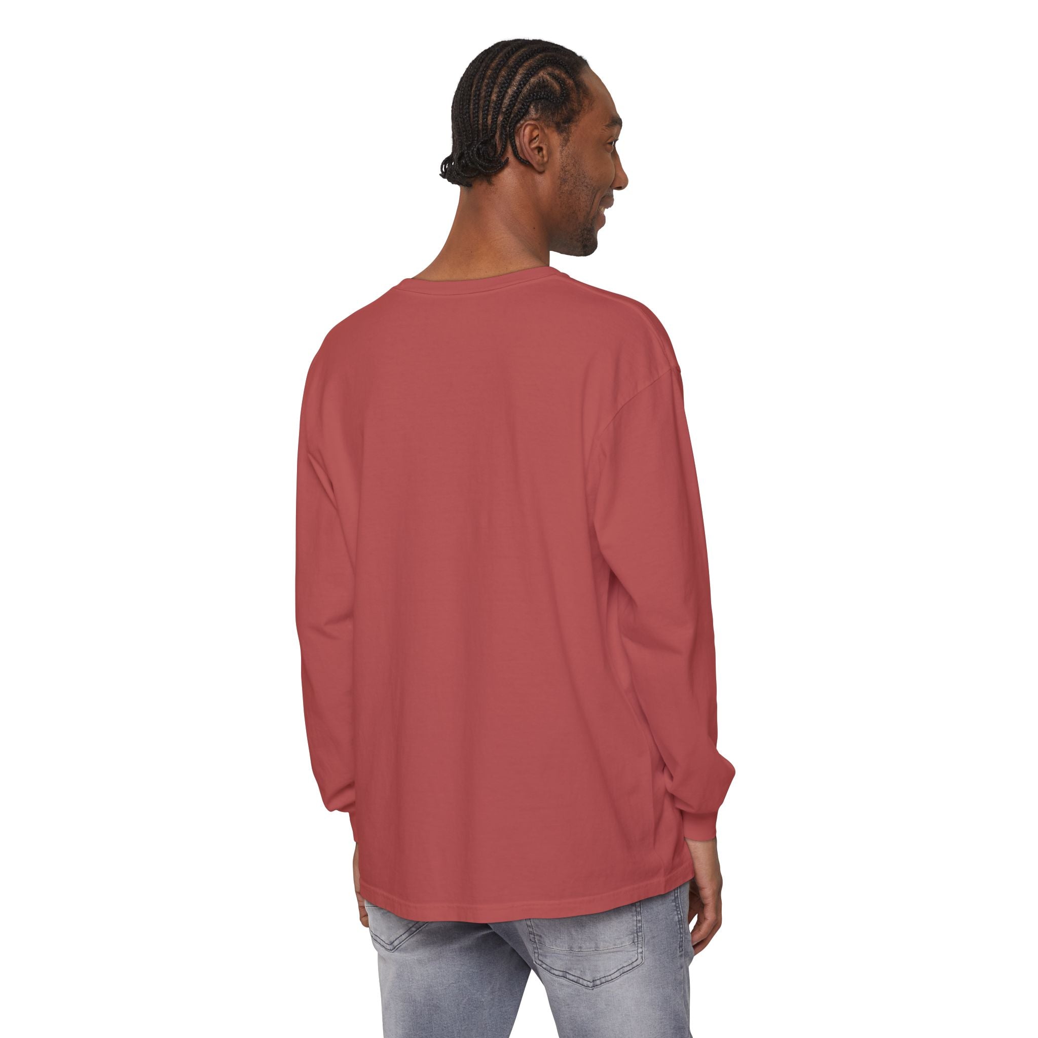 Embroidered Floral Crest Long Sleeve T-Shirt
