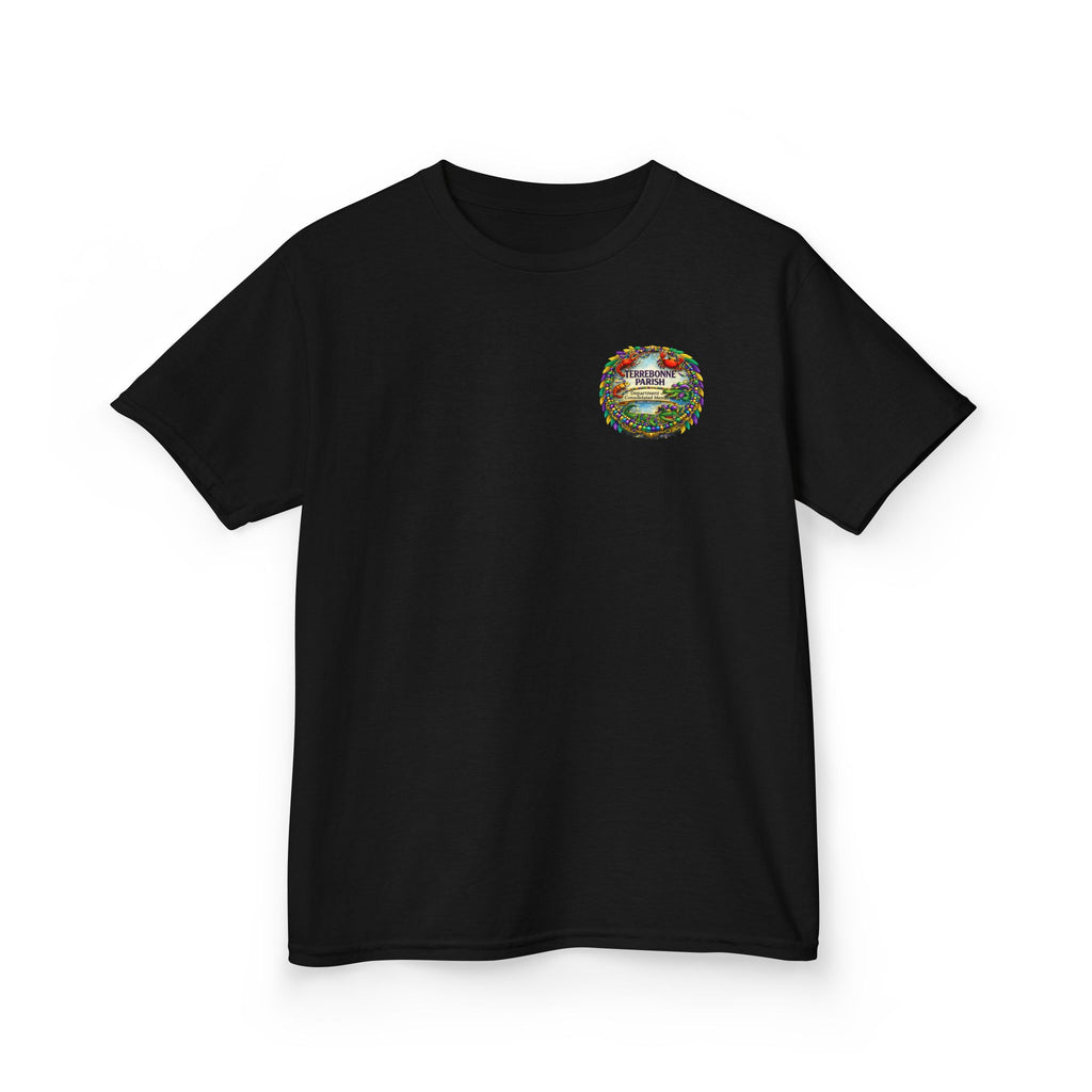 Kids Tee — Vintage Camper Adventure Patch Graphic
