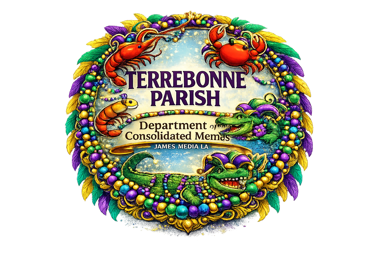 T-Shirt — "Official Personnel" Terrebonne Parish: "Don't Ask Me About the Damn Bridges"