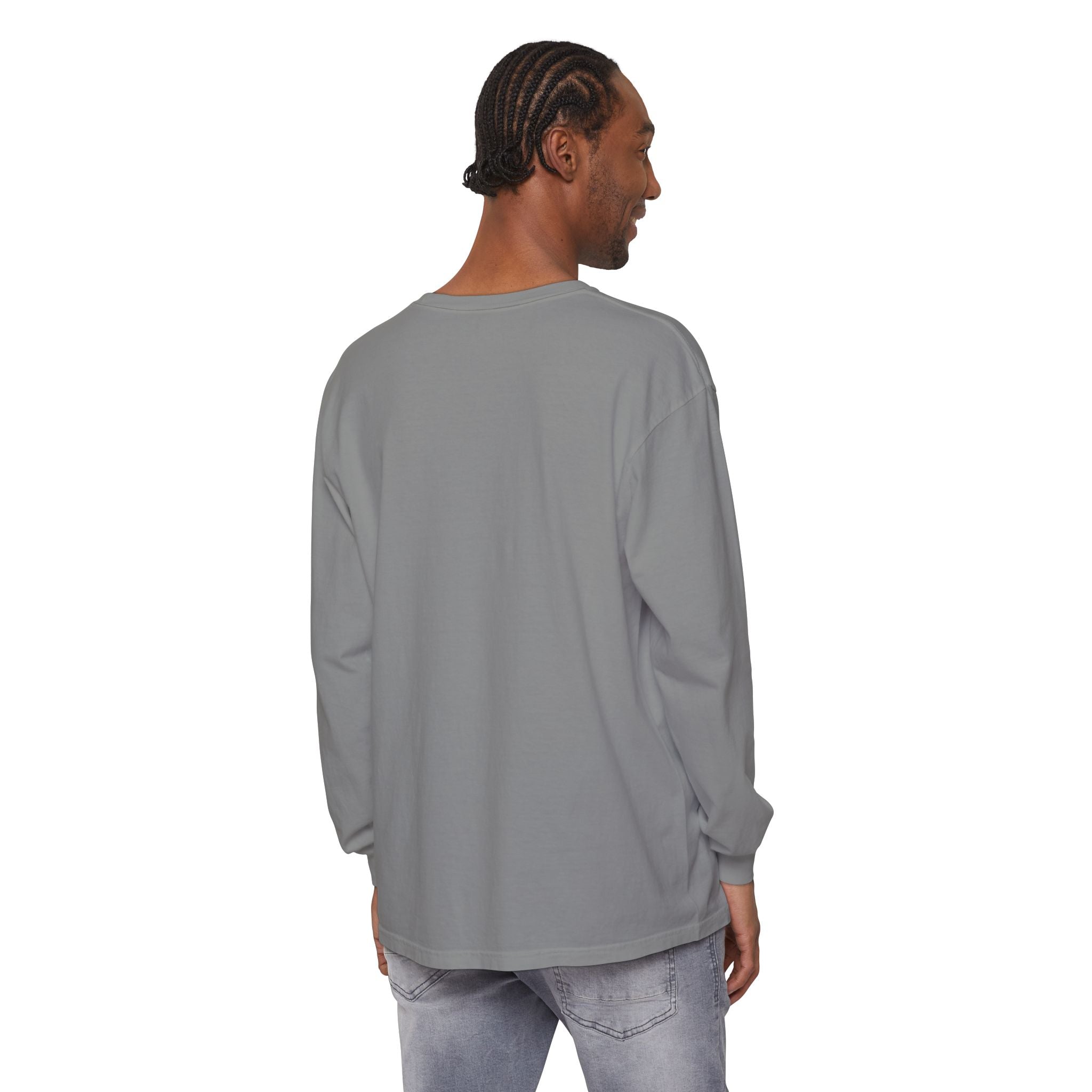Embroidered Floral Crest Long Sleeve T-Shirt