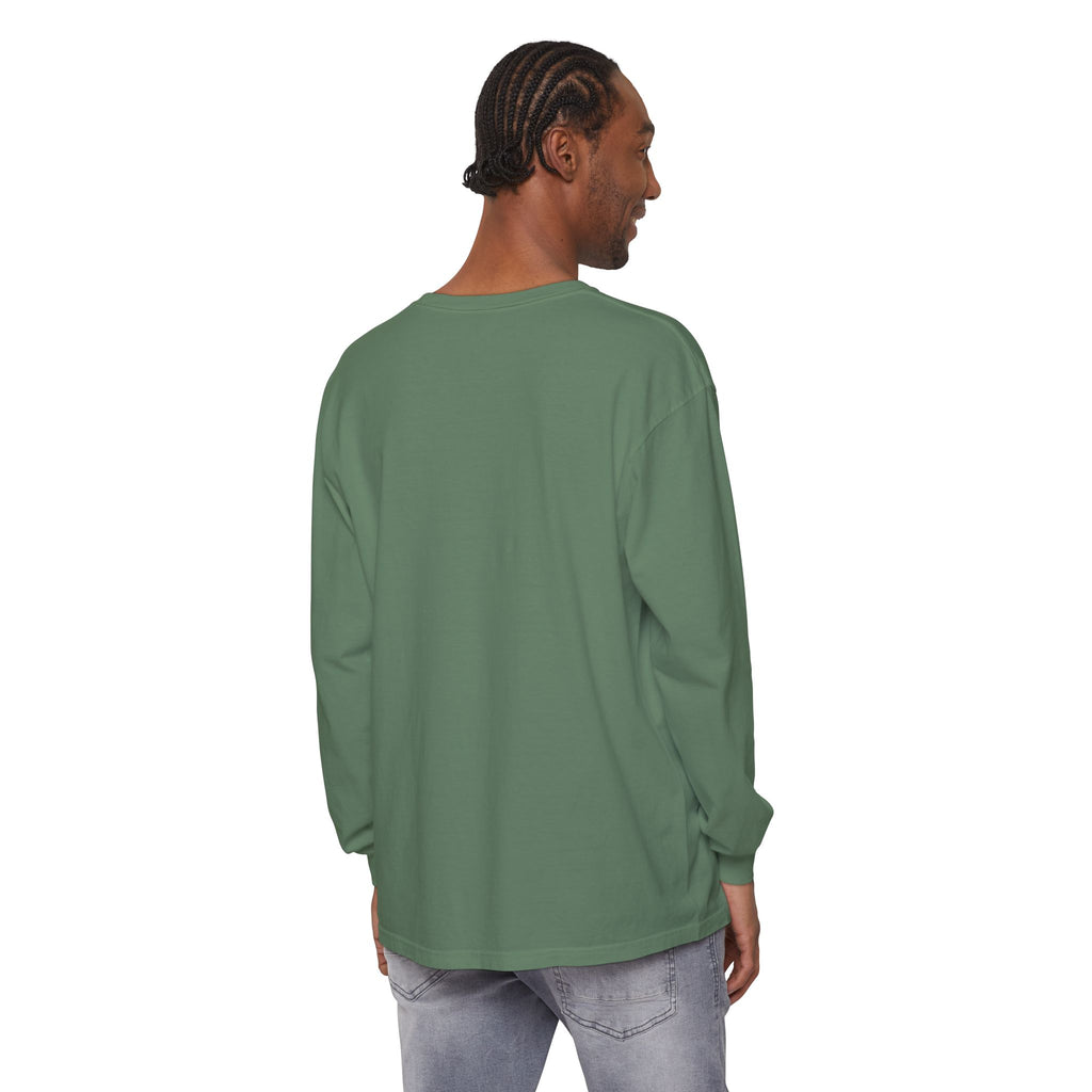 Embroidered Floral Crest Long Sleeve T-Shirt