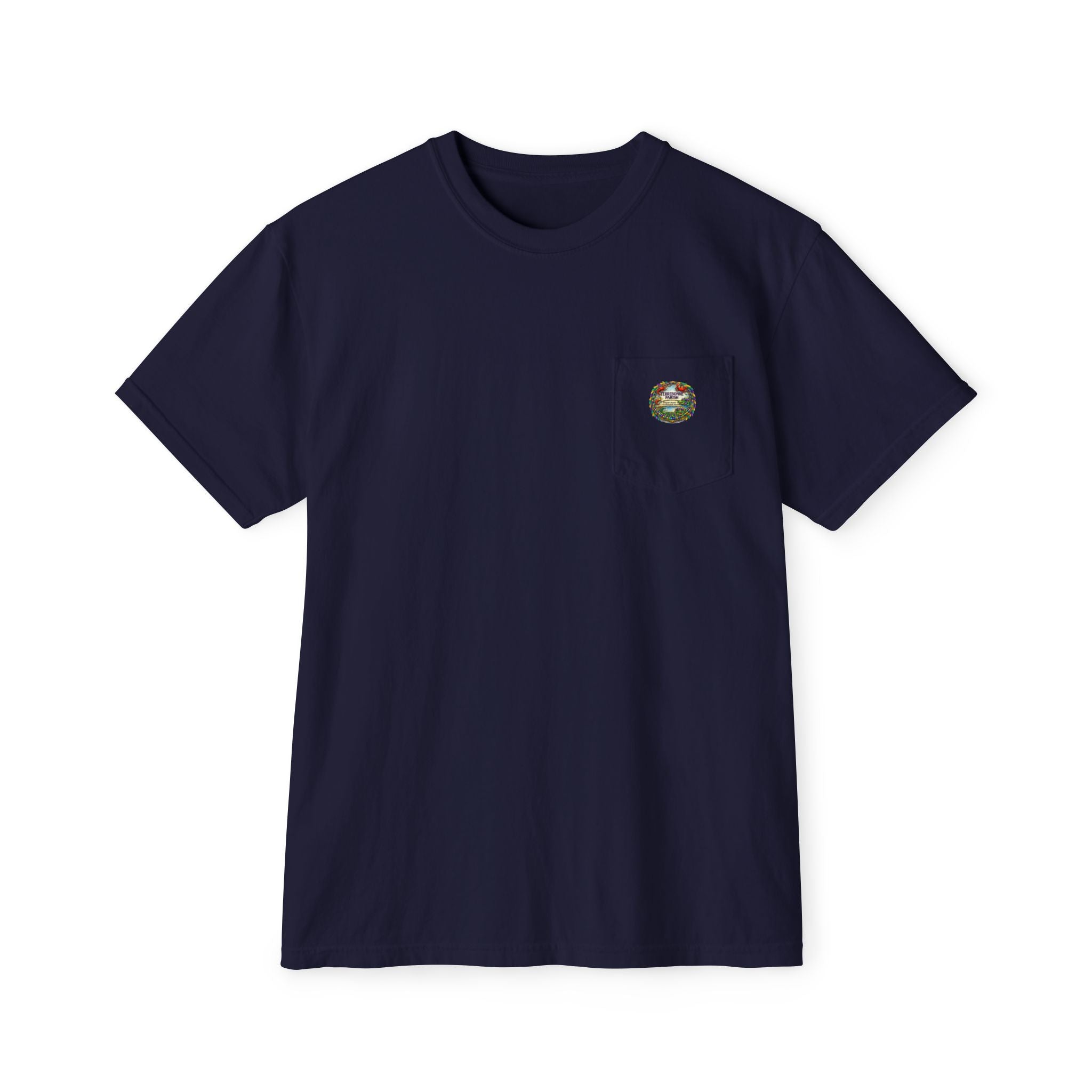 Pocket T-Shirt — Vintage Compass Graphic Pocket Tee