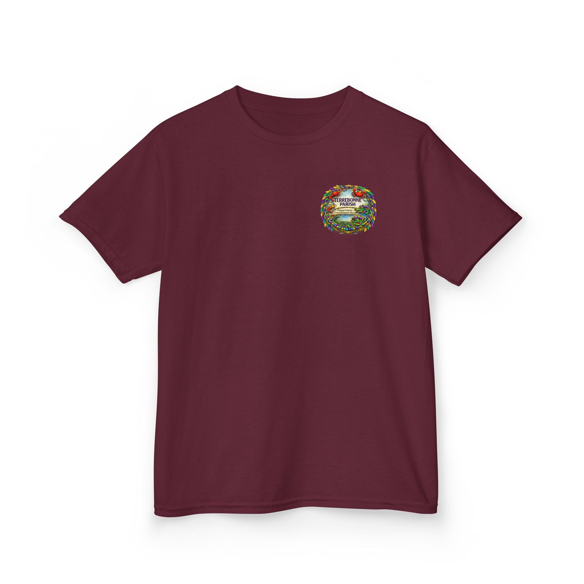Kids Tee — Vintage Camper Adventure Patch Graphic