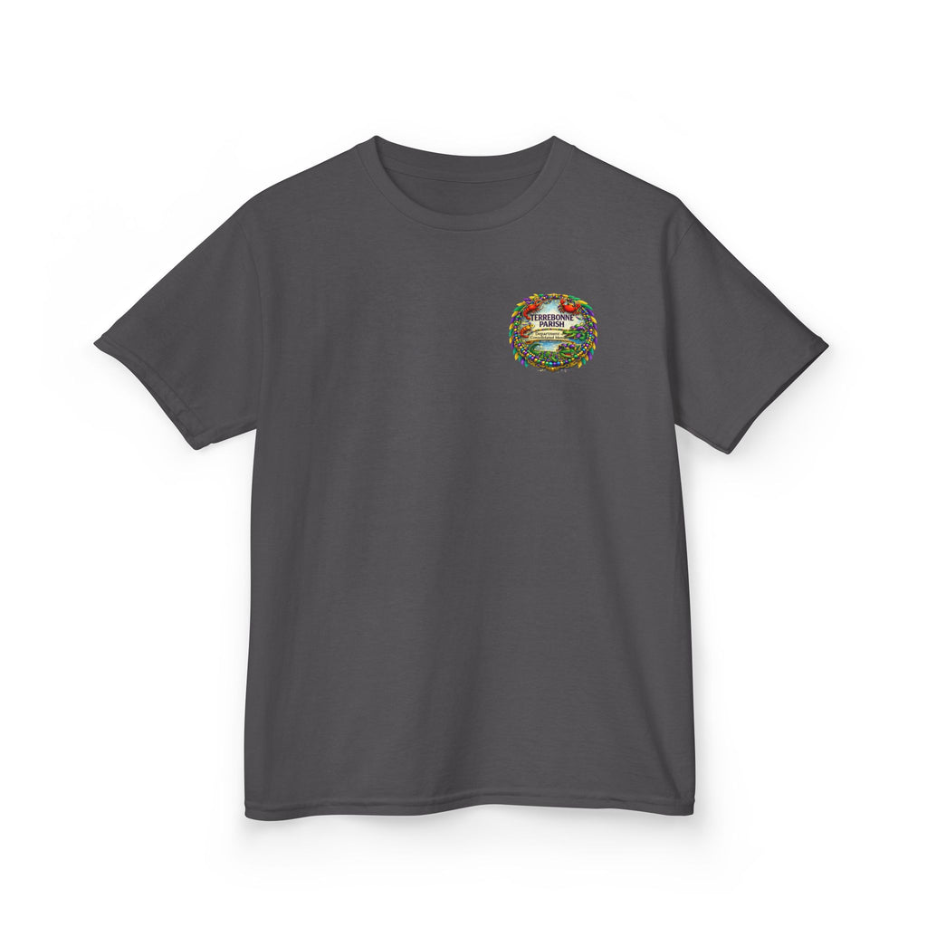 Kids Tee — Vintage Camper Adventure Patch Graphic