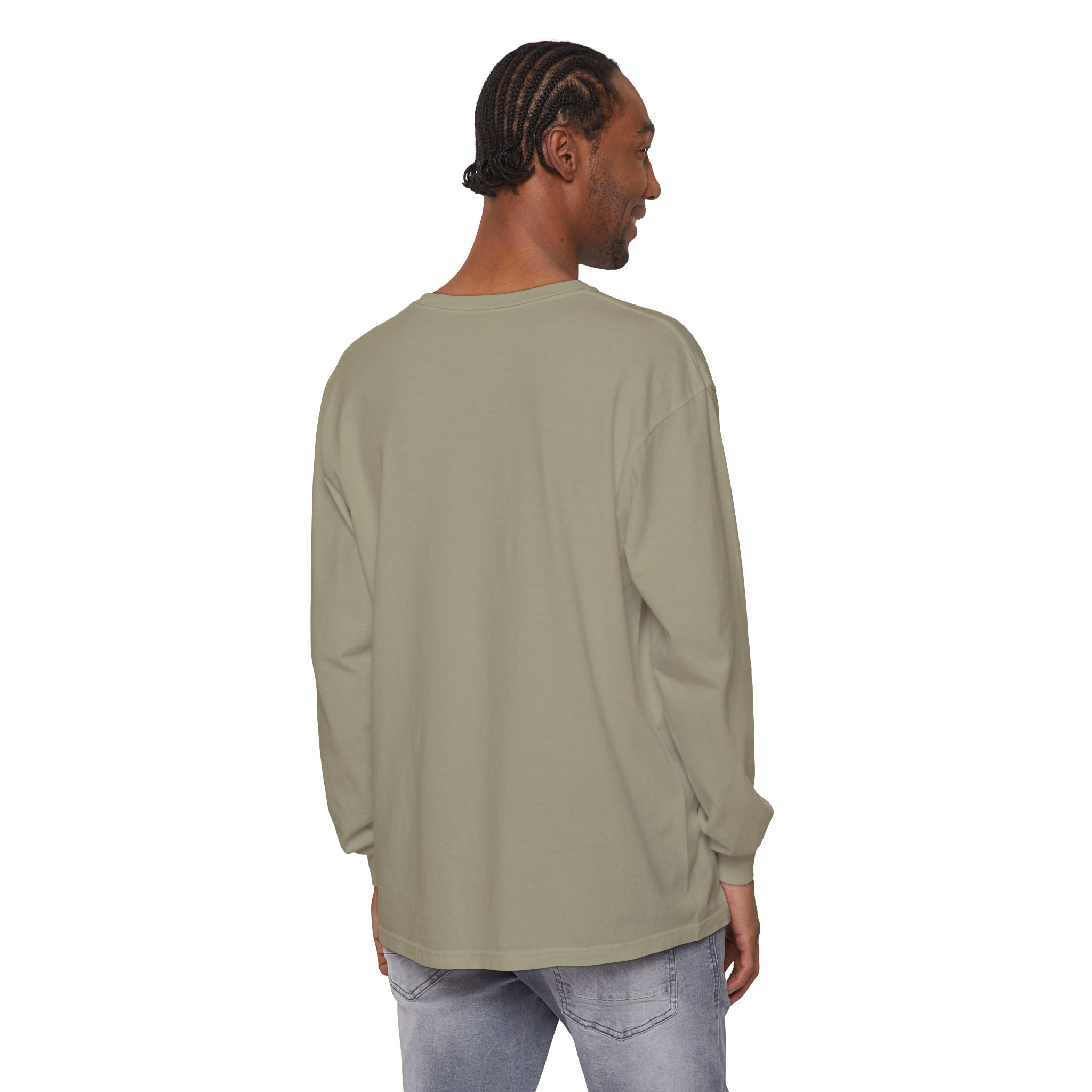 Embroidered Floral Crest Long Sleeve T-Shirt