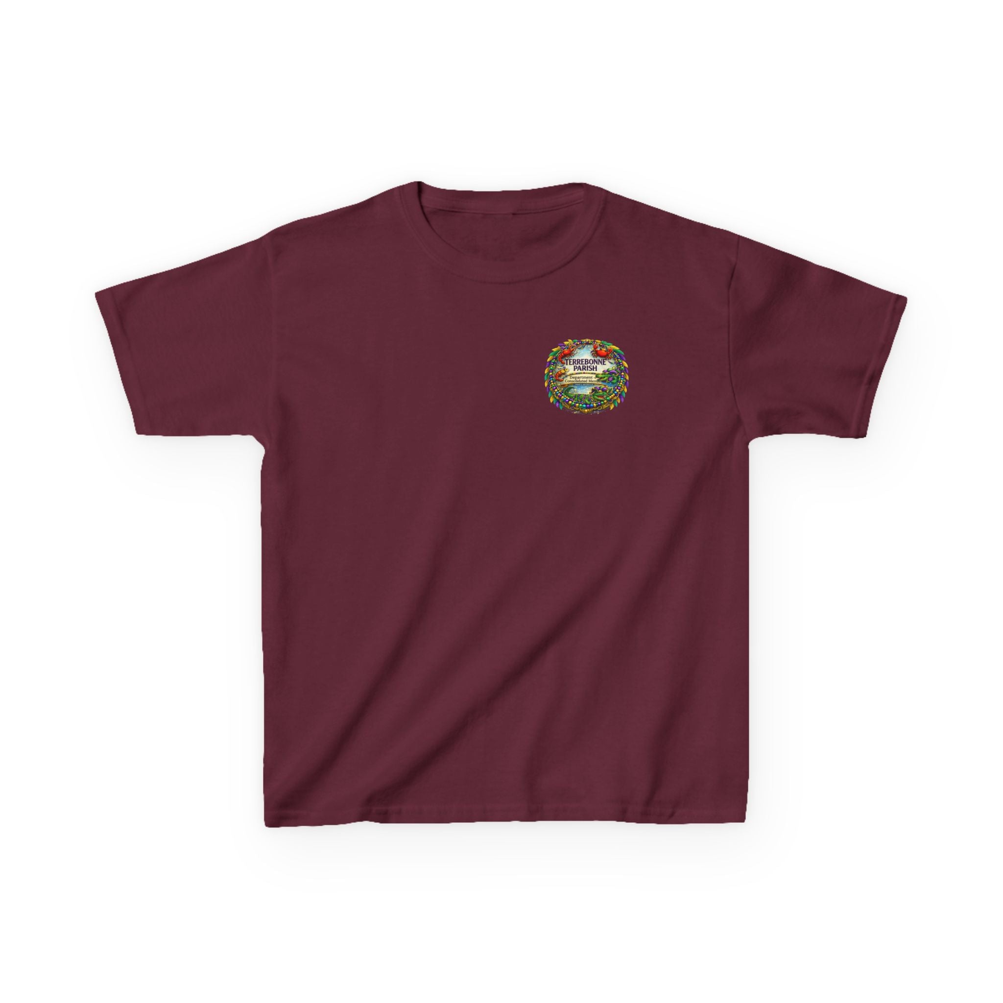 Kids Tee — Vintage Camper Adventure Patch Graphic