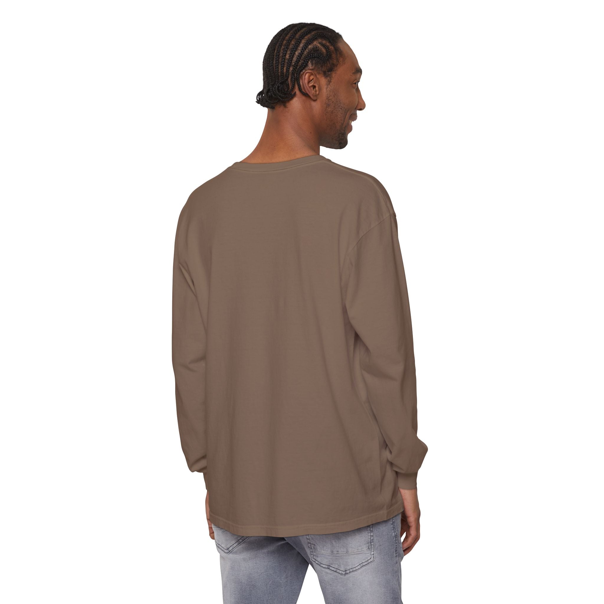 Embroidered Floral Crest Long Sleeve T-Shirt