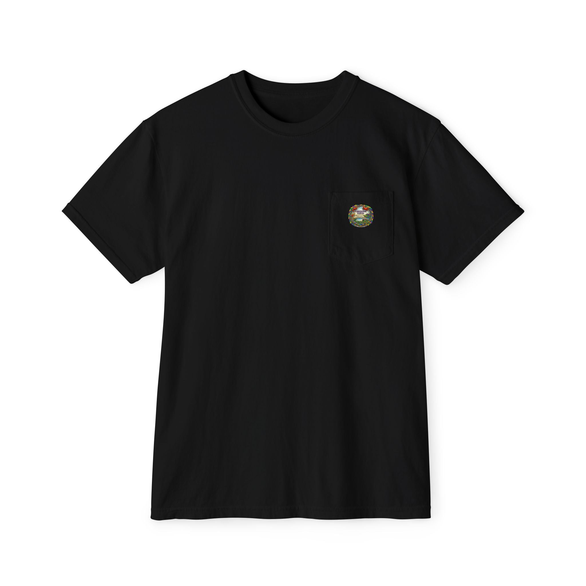 Pocket T-Shirt — Vintage Compass Graphic Pocket Tee
