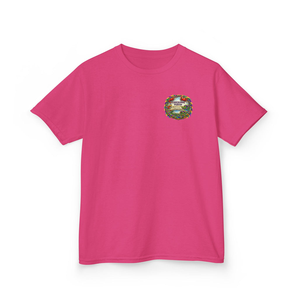 Kids Tee — Vintage Camper Adventure Patch Graphic