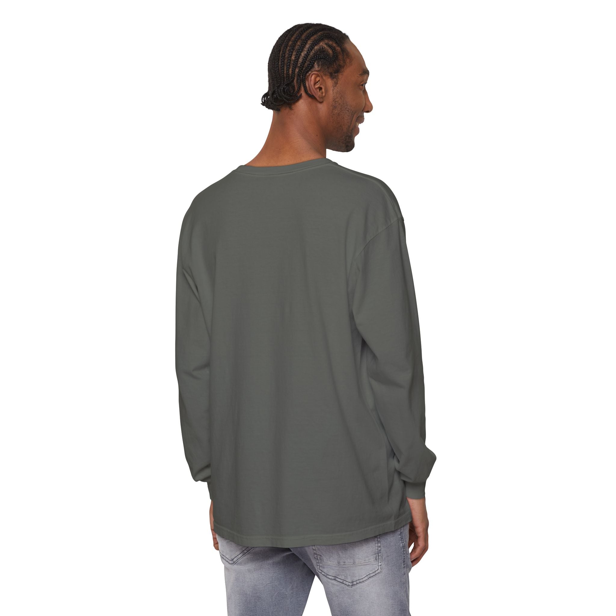 Embroidered Floral Crest Long Sleeve T-Shirt