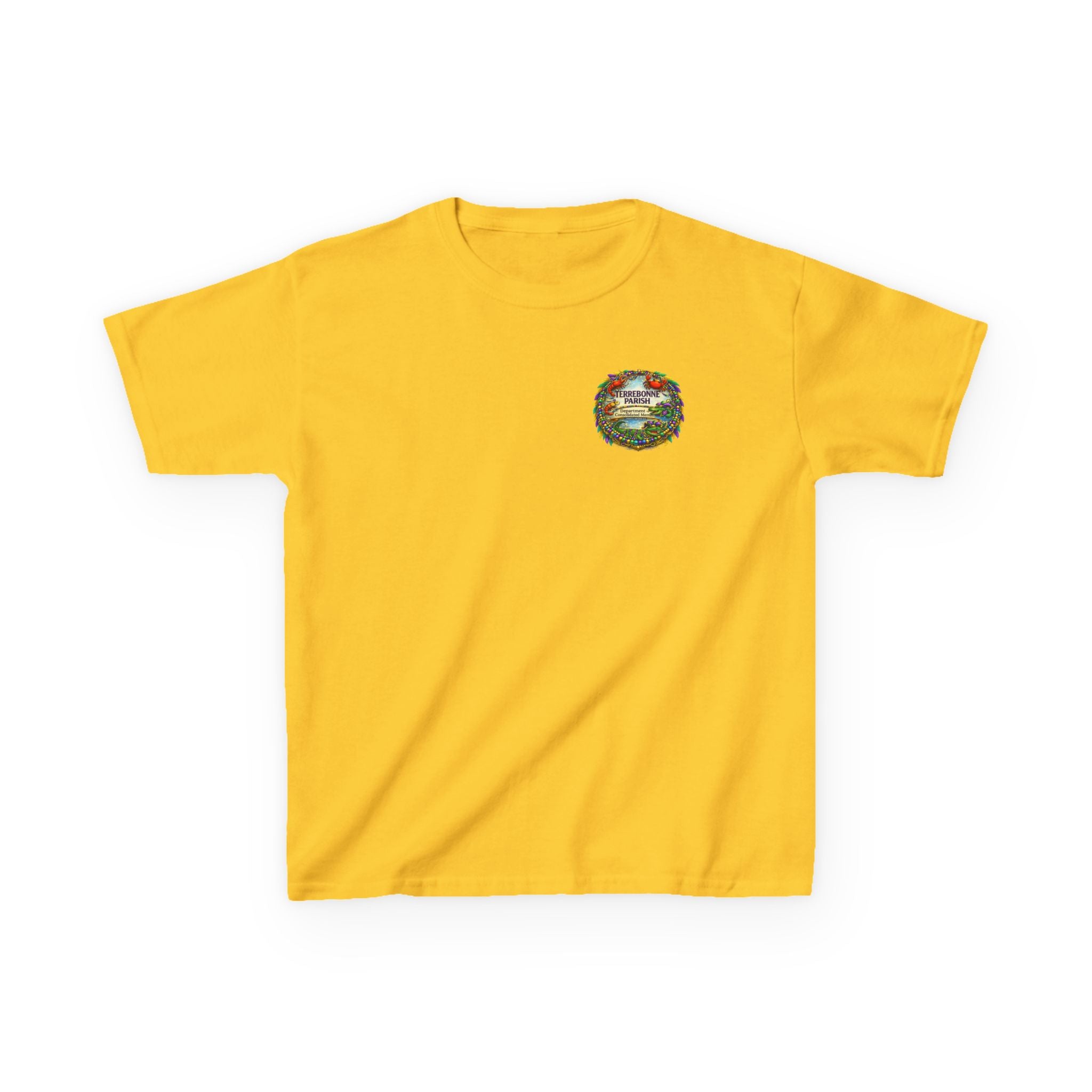 Kids Tee — Vintage Camper Adventure Patch Graphic