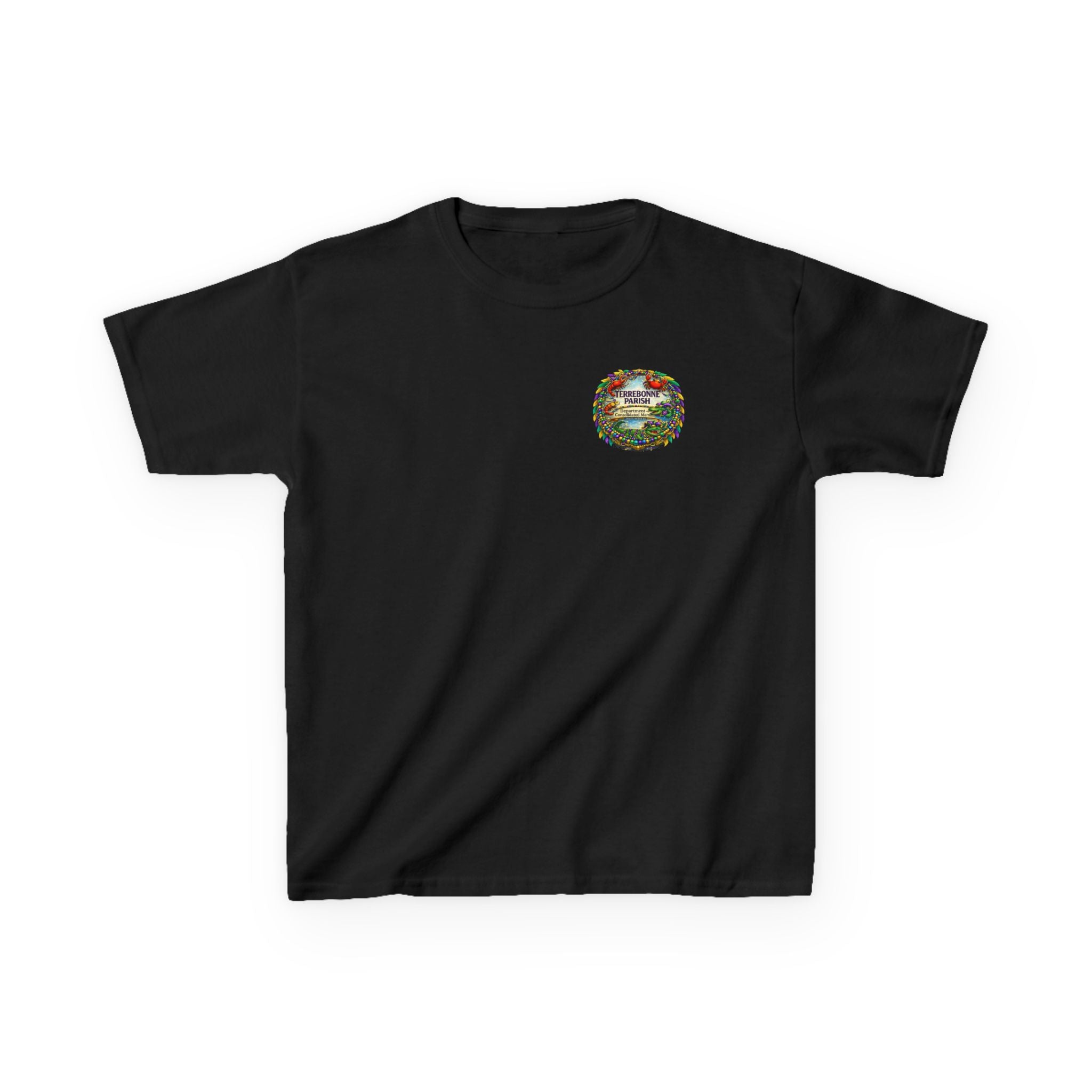 Kids Tee — Vintage Camper Adventure Patch Graphic
