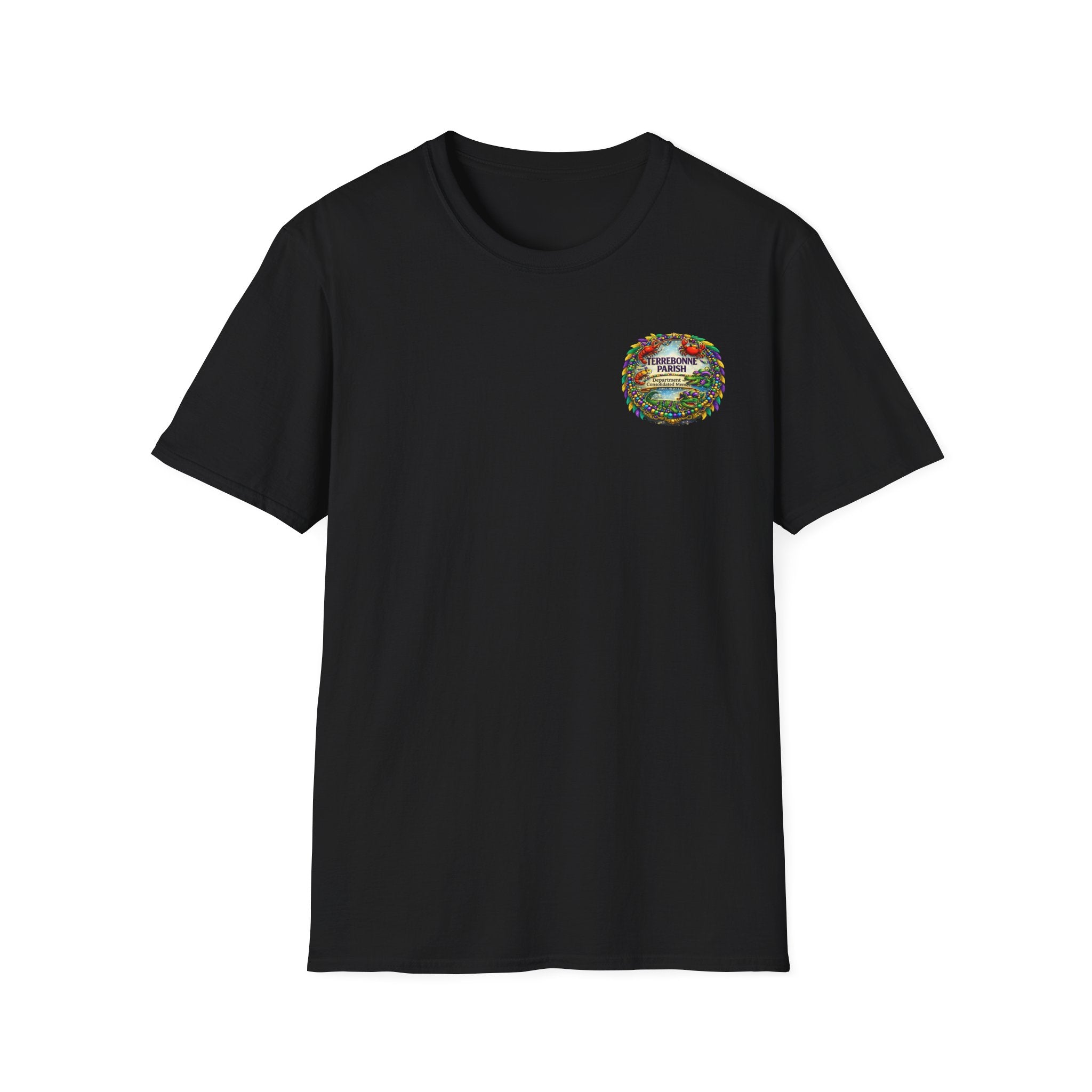 T-Shirt — Vintage Floral Crest “Find Your Paradise” Pocket Tee