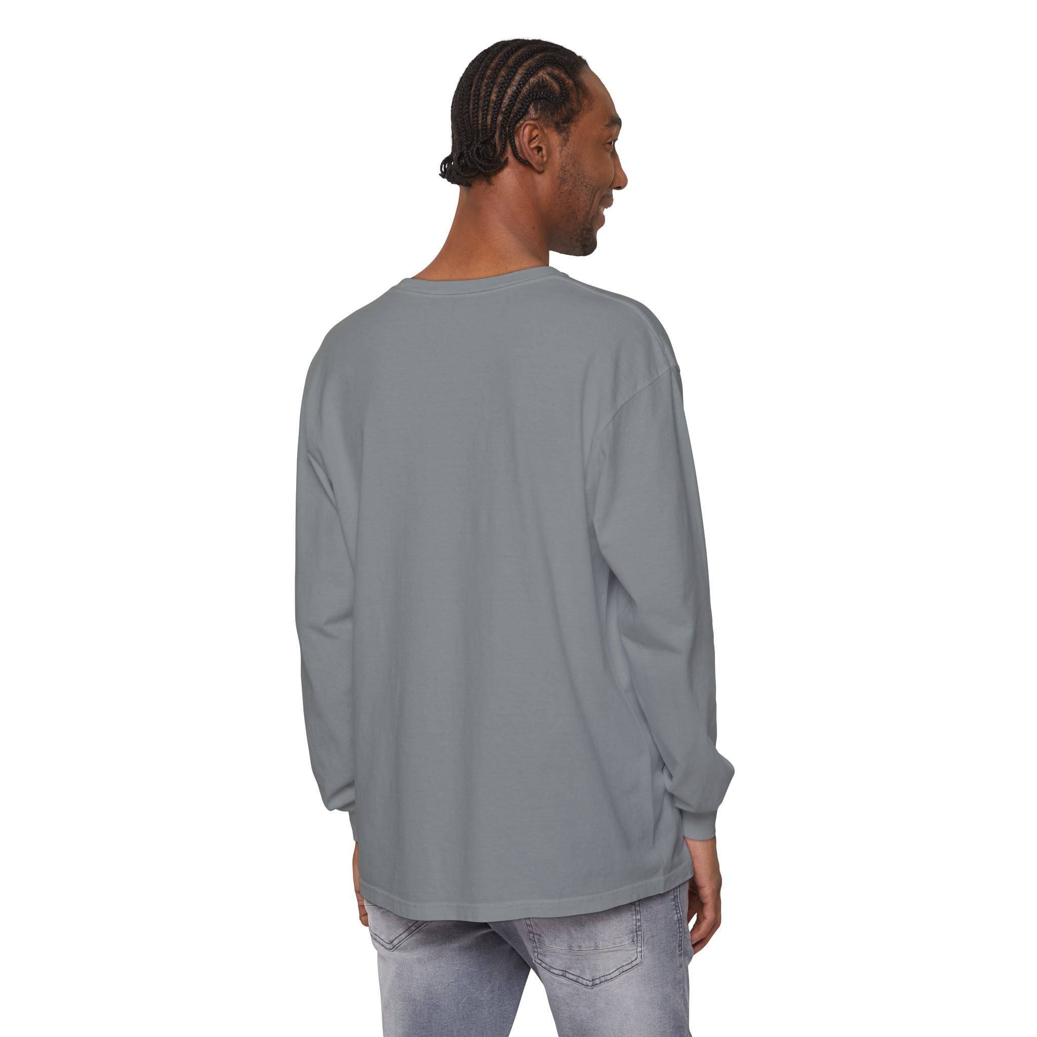 Embroidered Floral Crest Long Sleeve T-Shirt