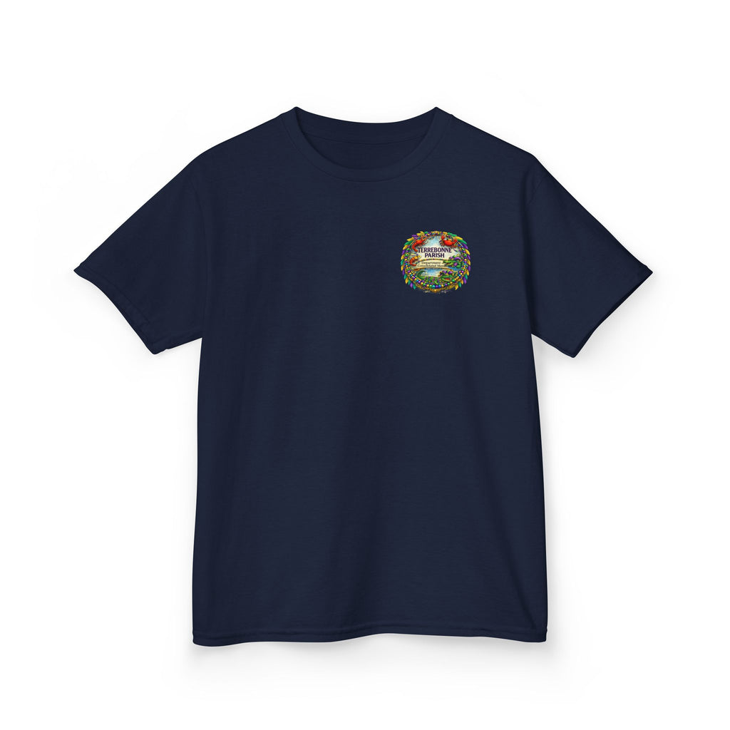 Kids Tee — Vintage Camper Adventure Patch Graphic